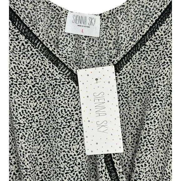 Sienna Sky Tank Blouse Animal Print-Size Large - Picture 4 of 7